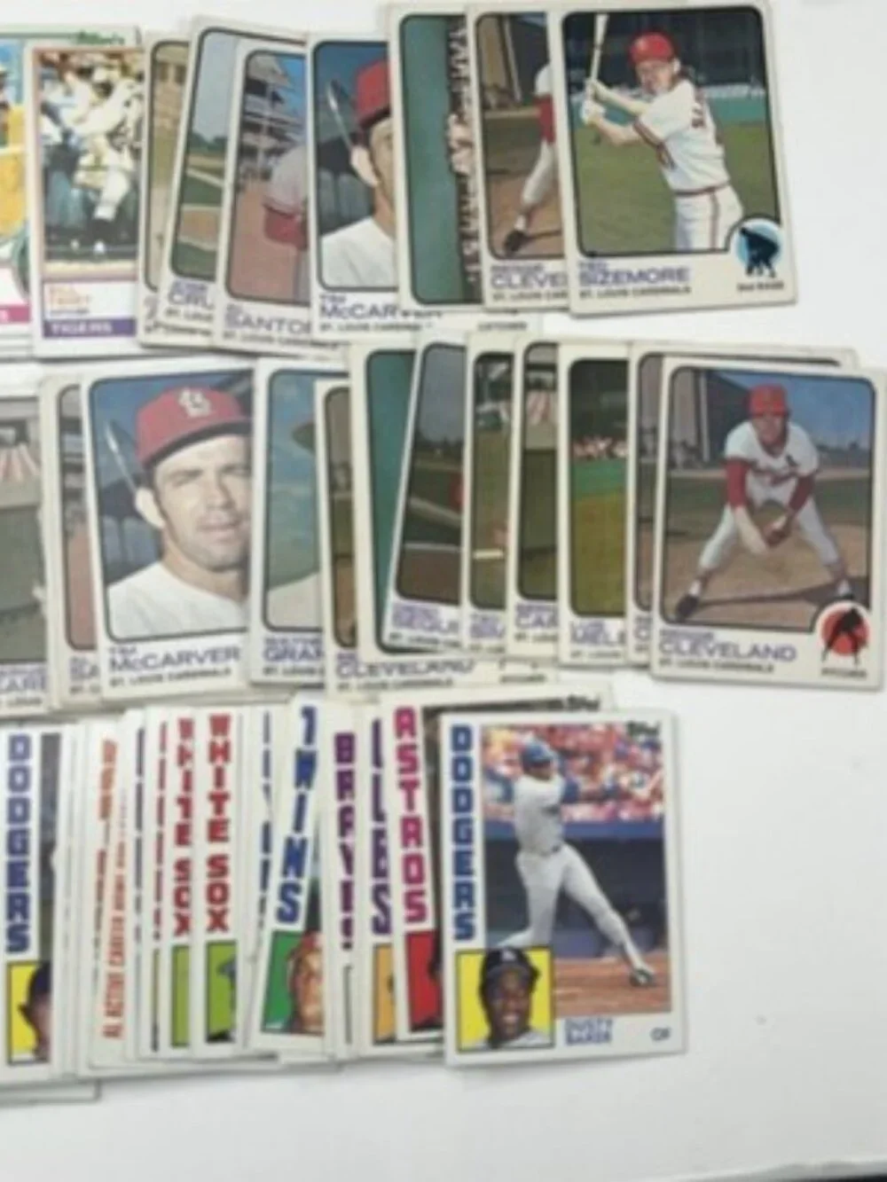 1970’s -1980’s Topps Fleer Baseball Lot ~350 Cards Low Grade